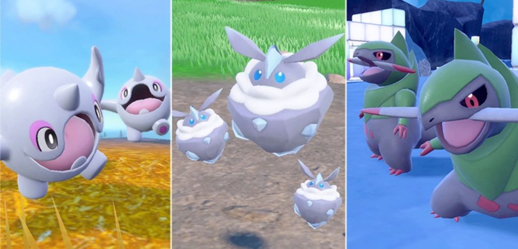 Comparse massicce Pokémon cromatici di colore nero
