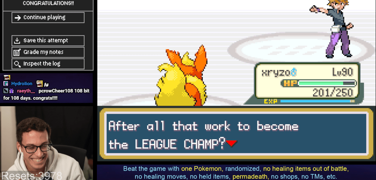 Streamer vince Ironmon Kaizo