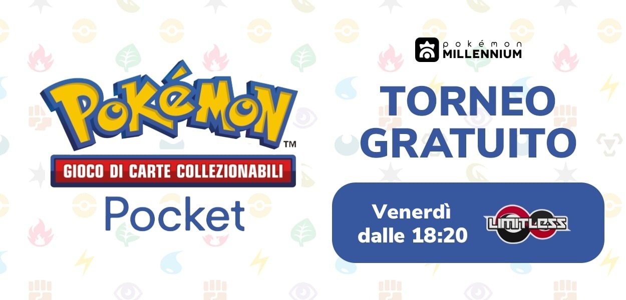 Partecipa al nostro torneo gratuito di GCC Pokémon Pocket di venerdì 7 marzo!