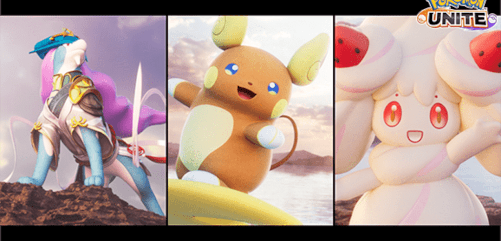 suicune raichu alcremie pokémon unite
