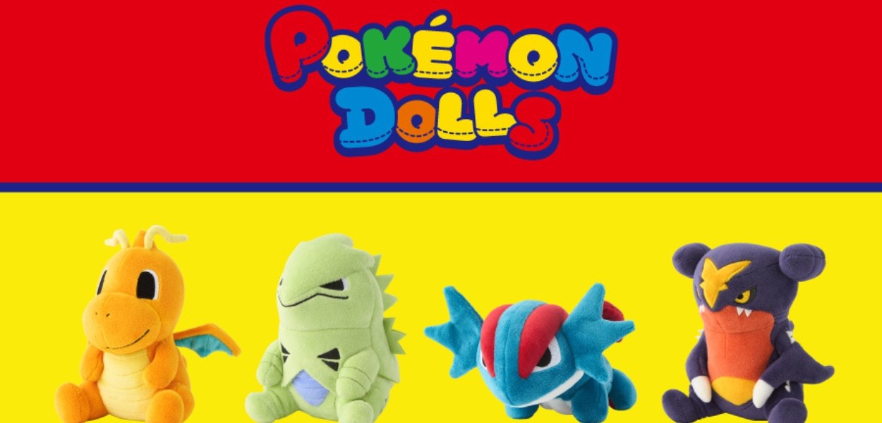 Sono arrivate le Pokémon Dolls di Dragonite, Tyranitar, Salamence e Garchomp!