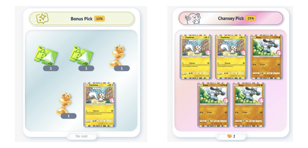 riolu pachirisu evento gcc pokémon pocket