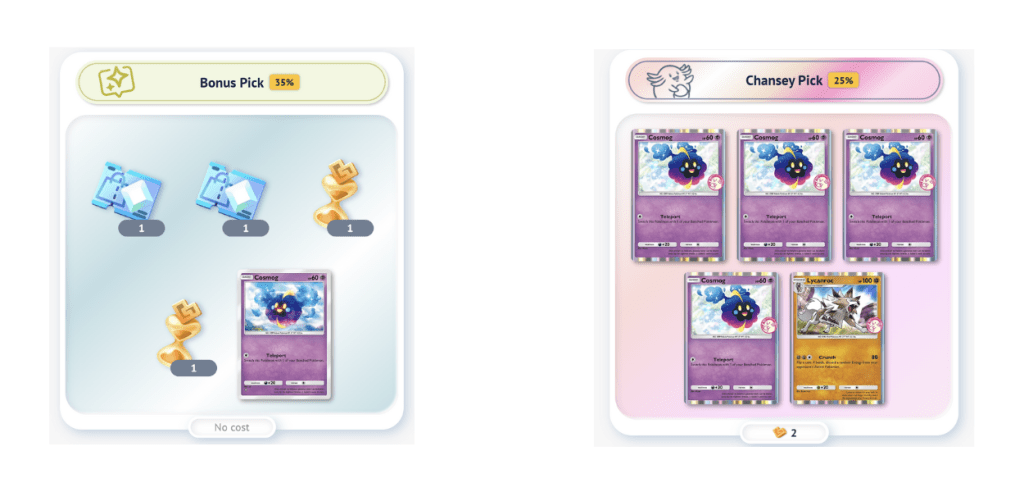 gcc pokémon pocket evento cosmog e lycanroc