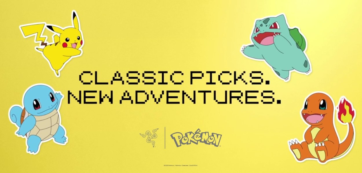 La nuova linea di prodotti Razer a tema Pokémon ci riporta a Kanto