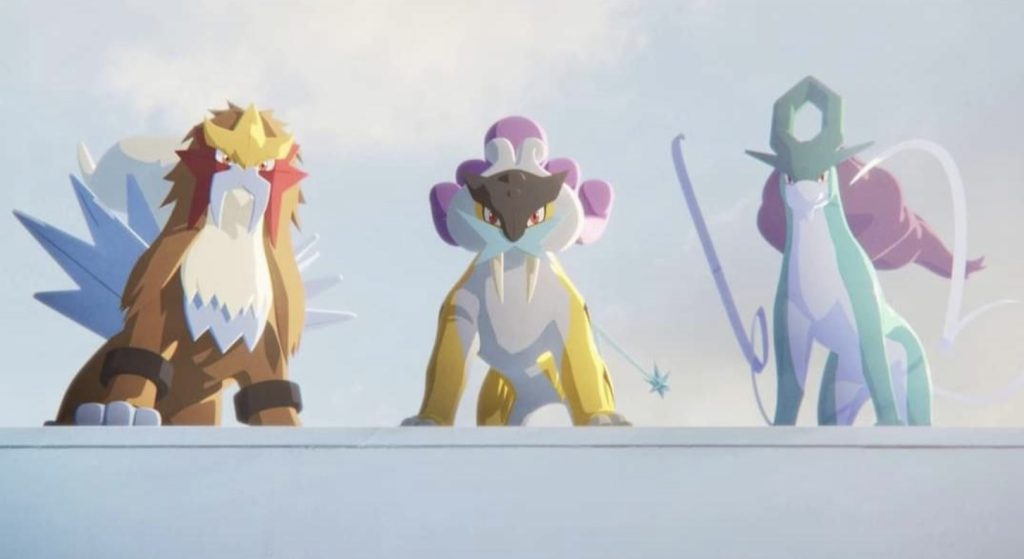 Entei, Raikou e Suicune Pokémon Sleep
