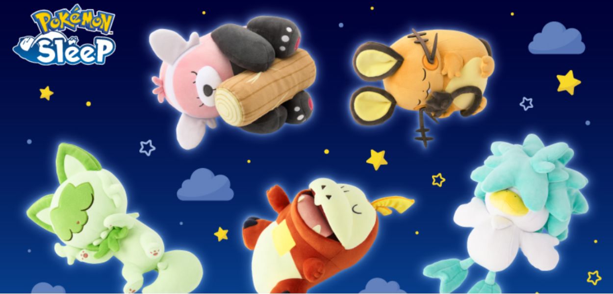 Nei Pokémon Center giapponesi arrivano nuovi peluche a tema Pokémon Sleep