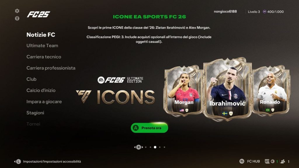 versioni FC 26