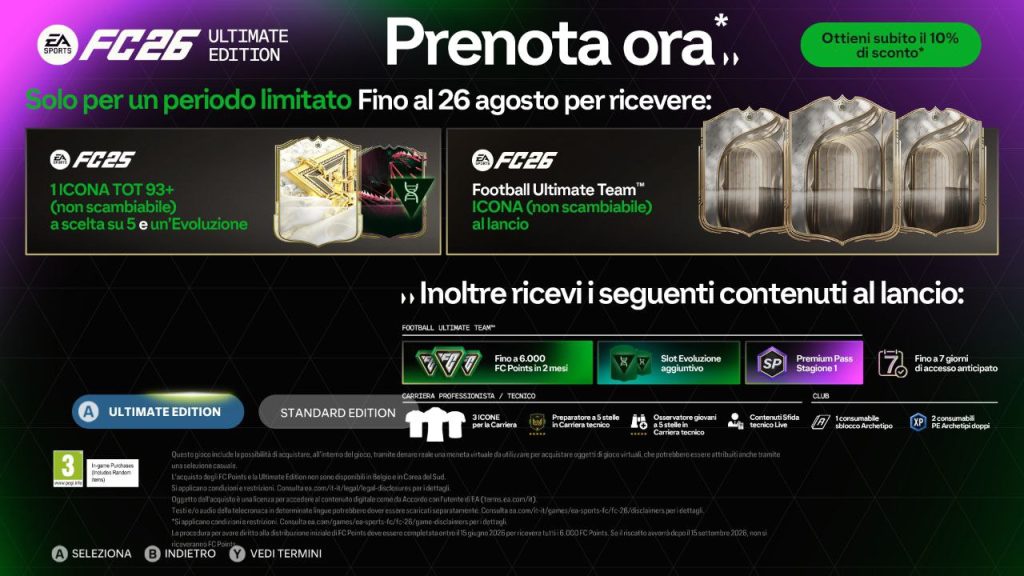versioni FC 26