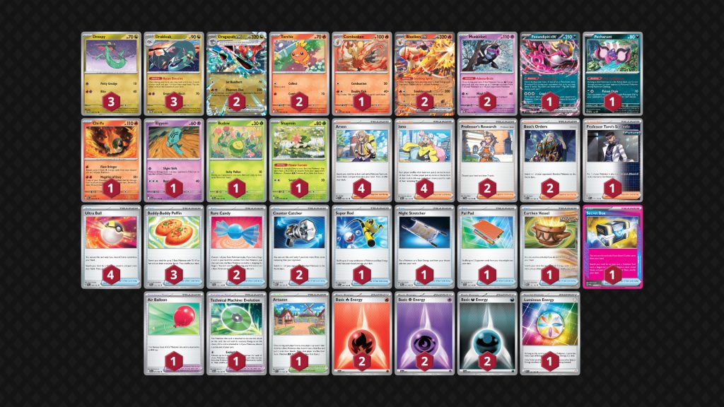 mazzo Dragapult-ex/Blaziken-ex