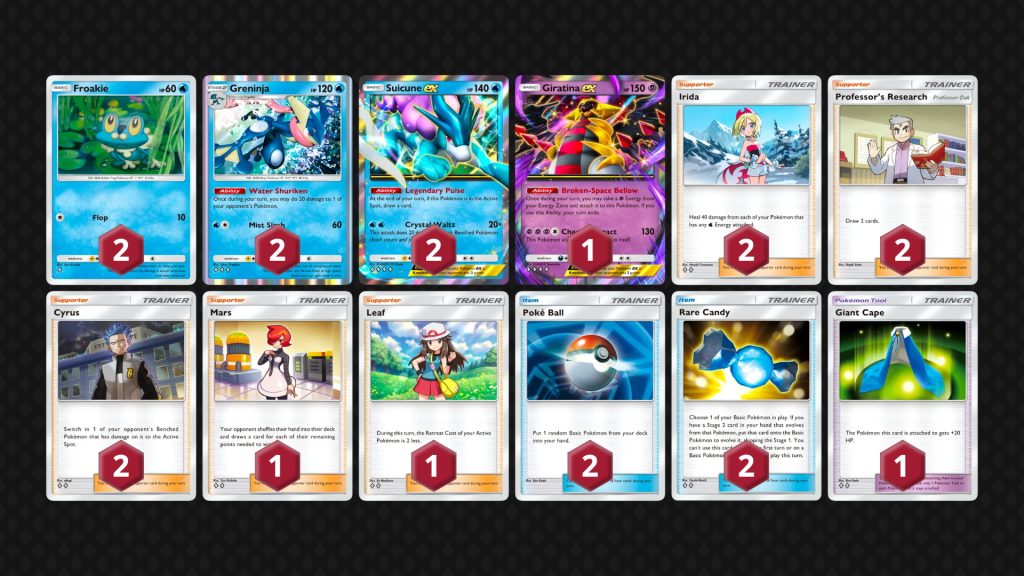mazzo Greninja Suicune