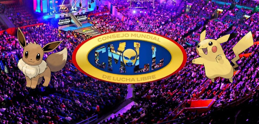 Pikachu ed Eevee alla CMLL