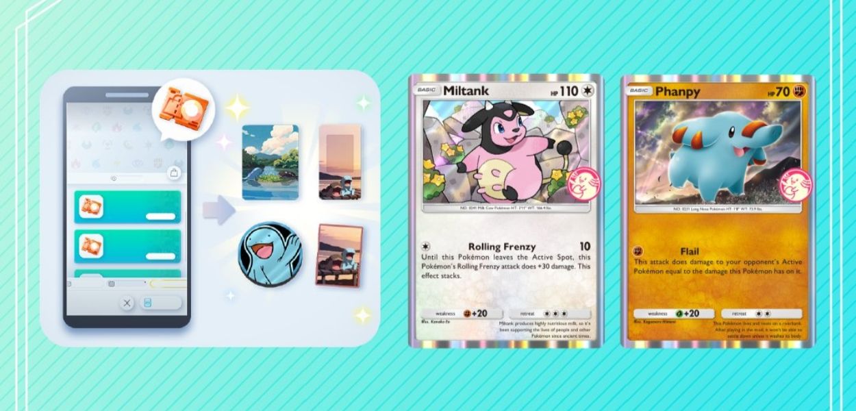 GCC Pokémon Pocket: disponibile l’evento pesca misteriosa di Miltank e Phanpy