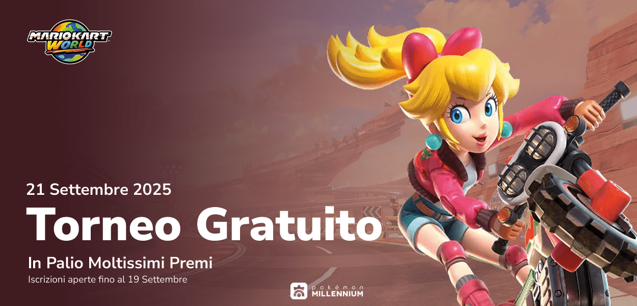 Riscalda i motori e partecipa la nostro torneo gratuito su Mario Kart World
