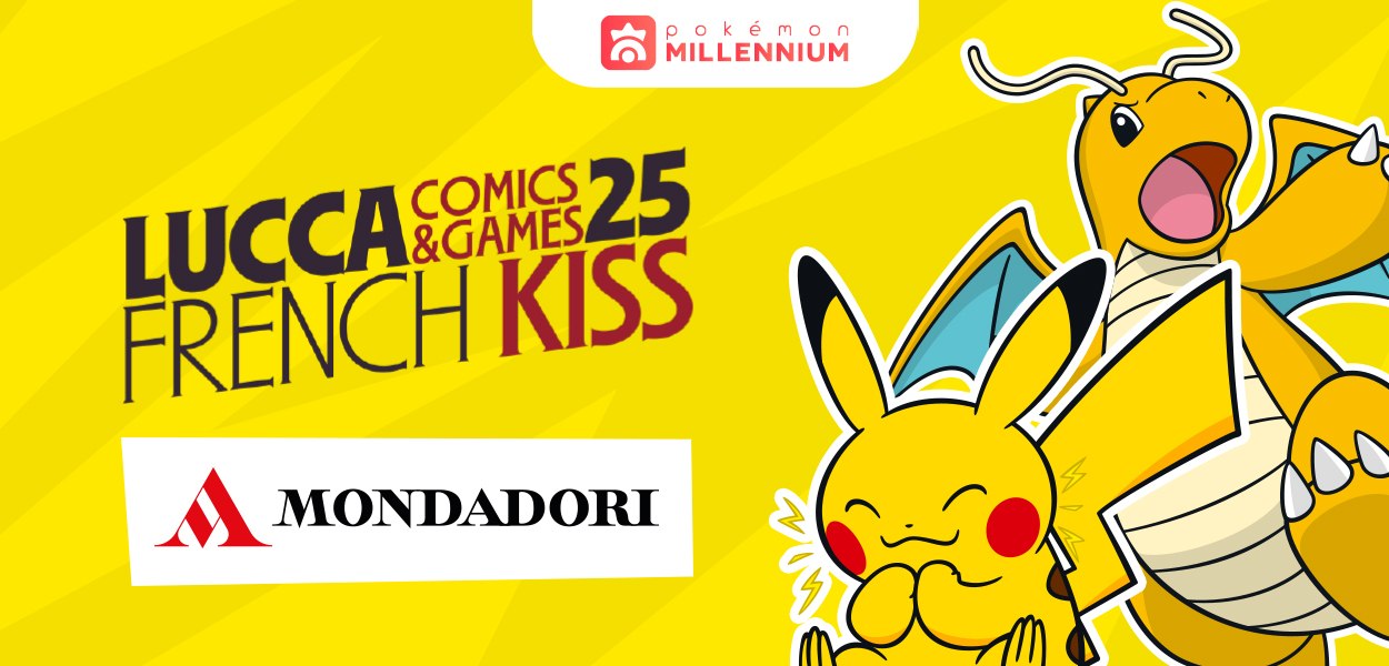 Pokémon Millennium sarà a Lucca Comics & Games 2025 insieme a Mondadori con attività per i fan Pokémon!