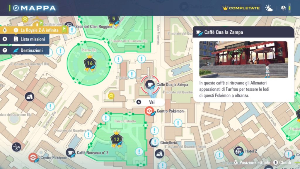 Mappa fogne Leggende ZA