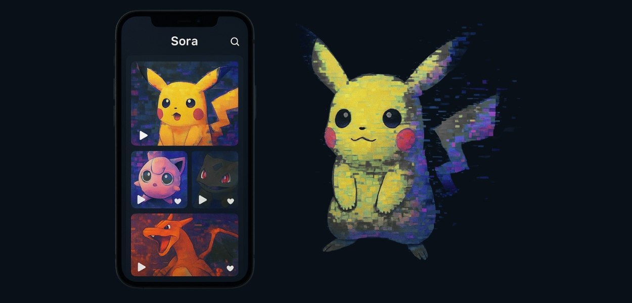 Il nuovo social di OpenAI tempestato di video di Pokémon fatti con IA