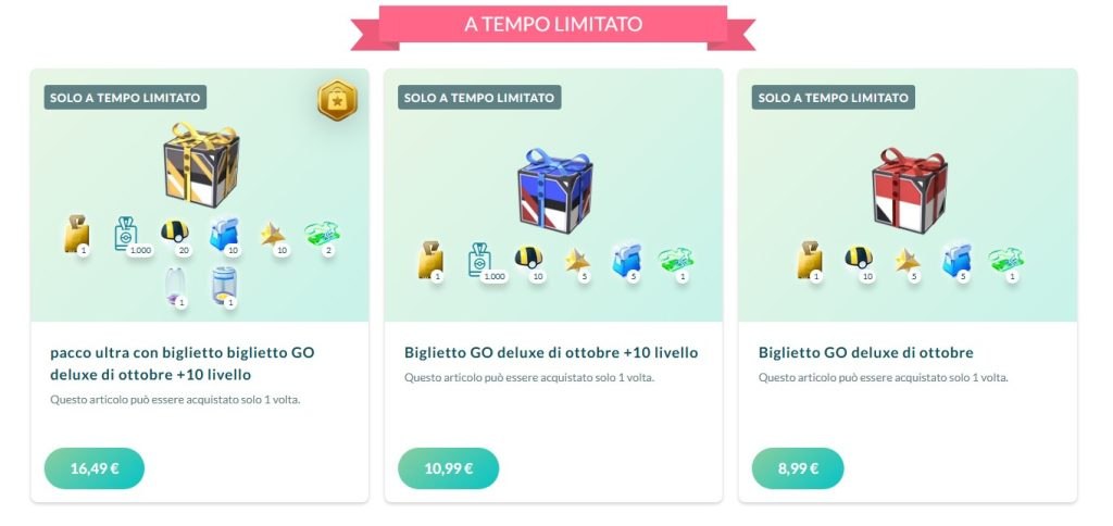 biglietto GO ottobre 2025