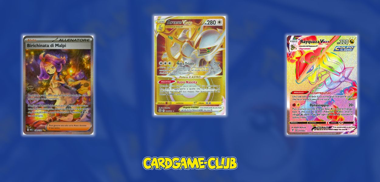 Cardgame-Club: le 10 carte più rare che si possono trovare sul sito
