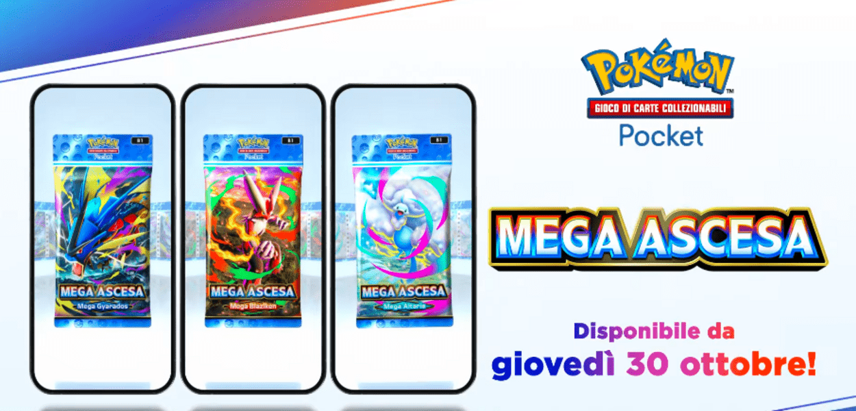 GCC Pokémon Pocket: arriva la nuova espansione Mega Ascesa