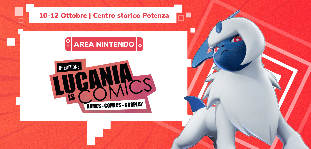 L’Area Nintendo di Pokémon Millennium ti aspetta a Lucania is Comics dal 10 al 12 ottobre 2025!