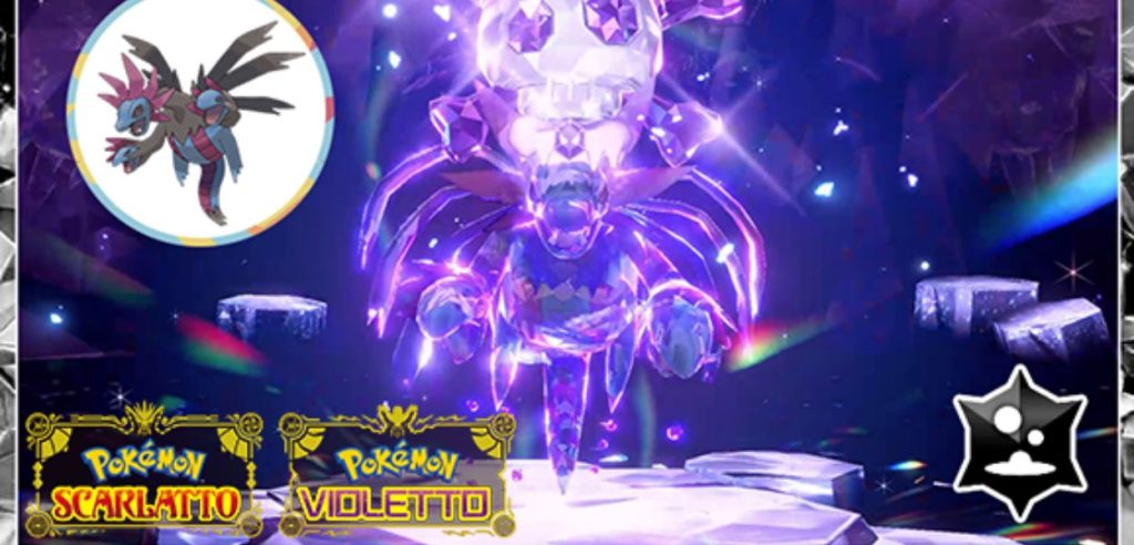 Hydreigon Raid Teracristal Pokémon Scarlatto e Violetto