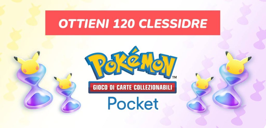 copertina giveaway 120 clessidre buste gcc pokémon pocket