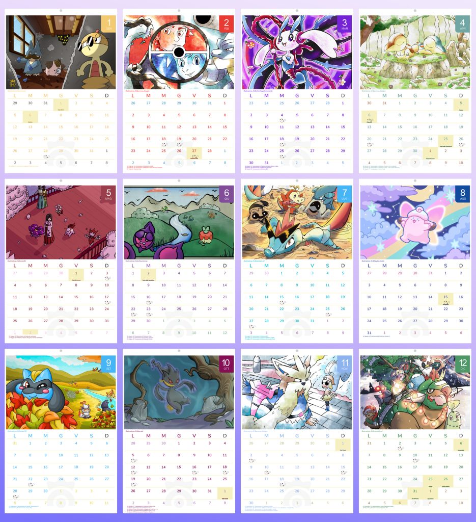 Anteprima Calendario Pokémon 2026 