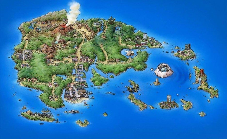 Hoenn regione mappa