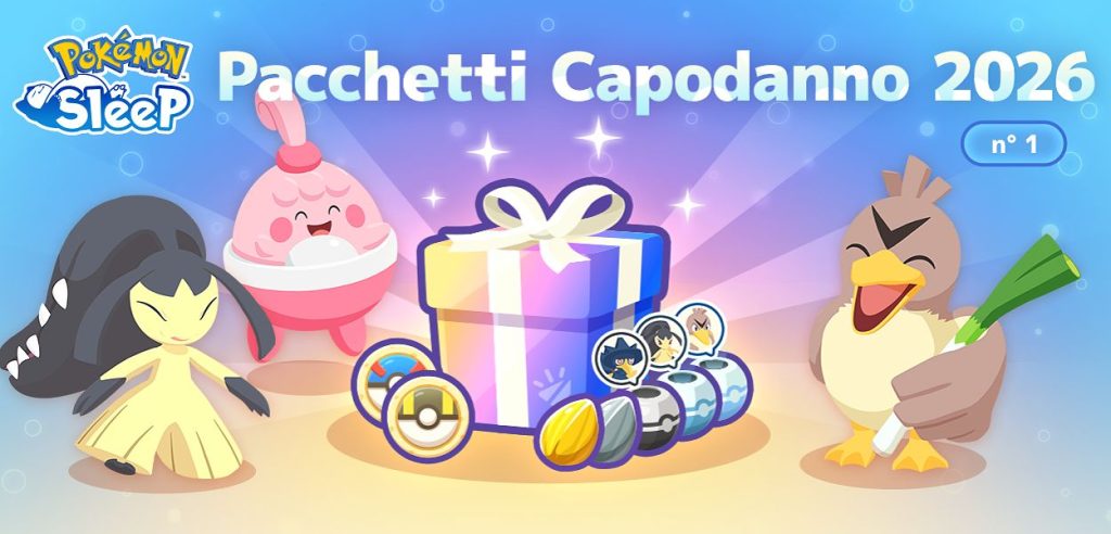 Pokémon Sleep pacchetti Capodanno 2026