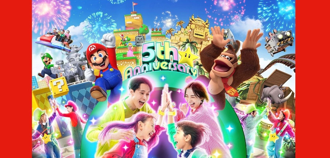 Il Super Nintendo World celebra il suo quinto anniversario