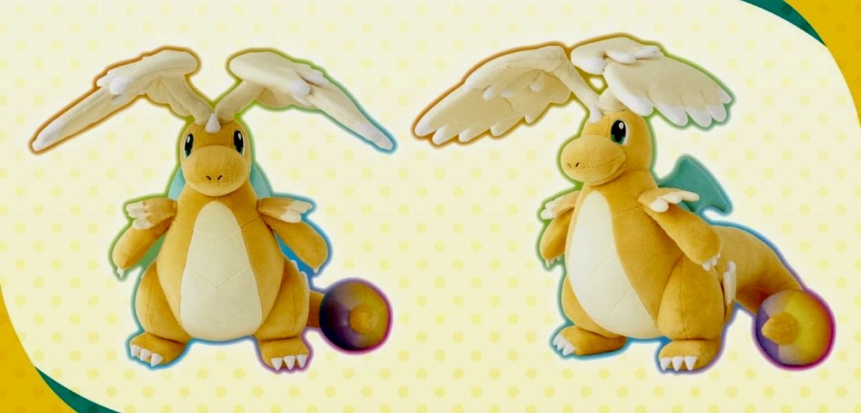 Il nuovo peluche dedicato a Mega Dragonite arriva nei Pokémon Center in Giappone
