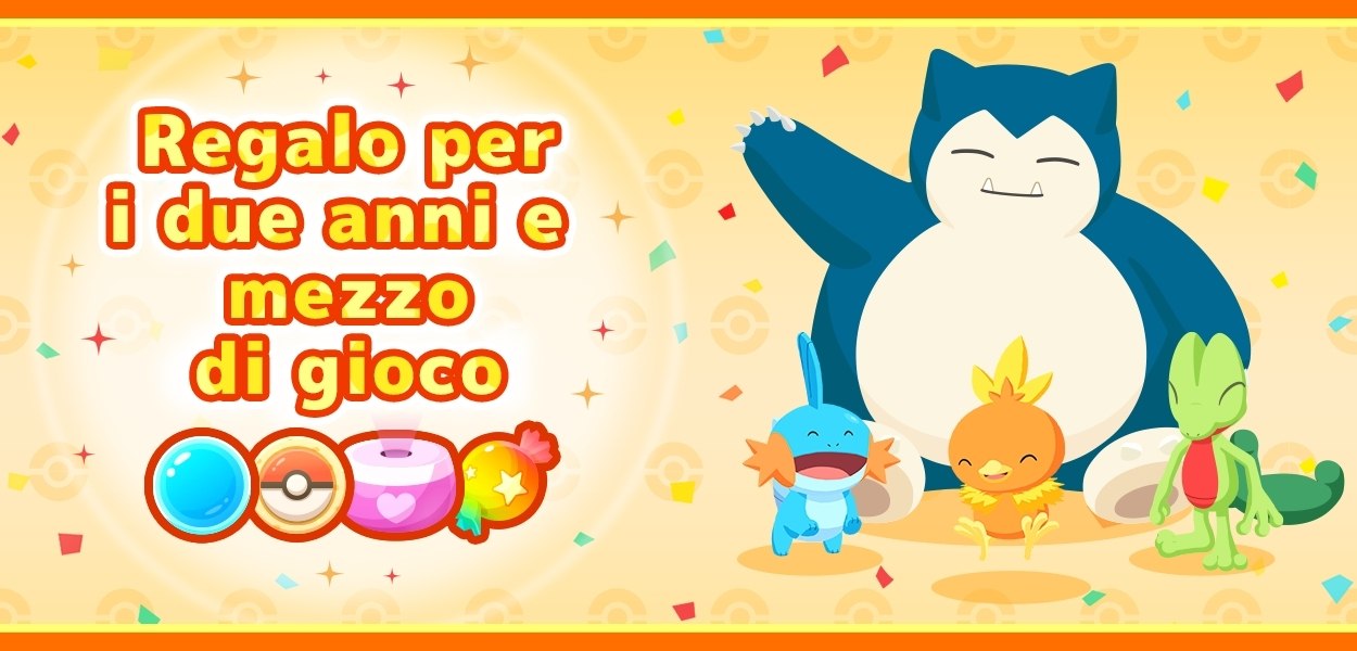 Pokémon Sleep festeggia due anni e mezzo con un regalo speciale
