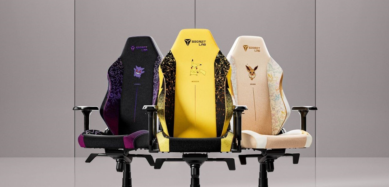 I Pokémon diventano protagonisti delle sedie Secret Lab