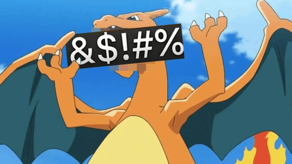 Charizard censurato