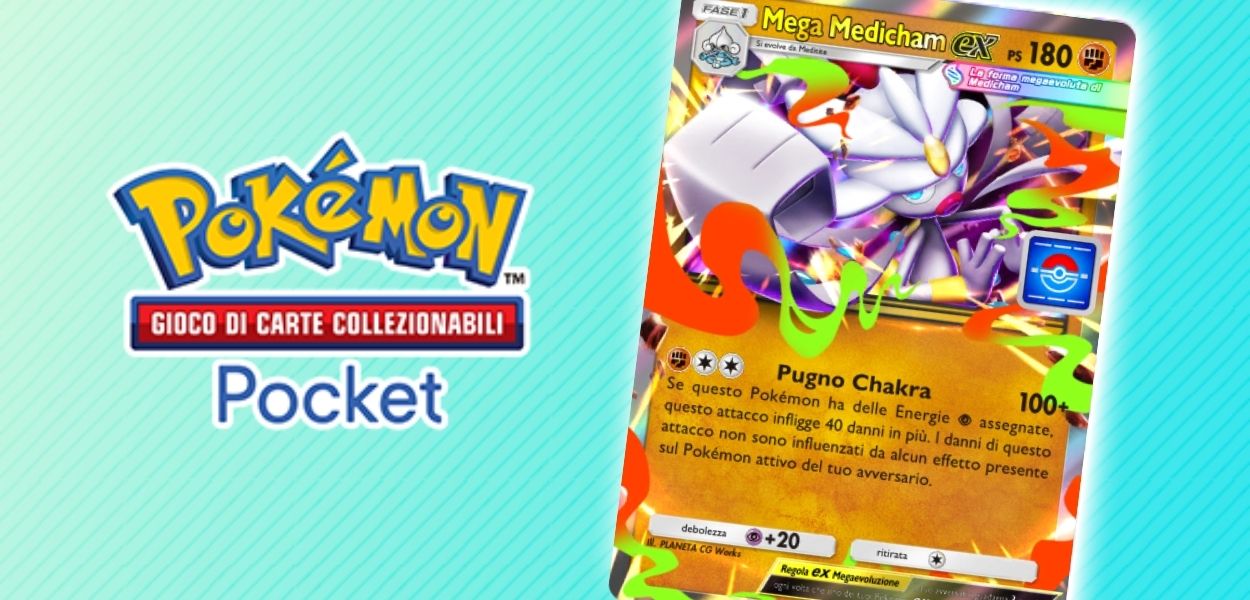 GCC Pokémon Pocket: è iniziato l’evento bonus Mega Medicham-ex