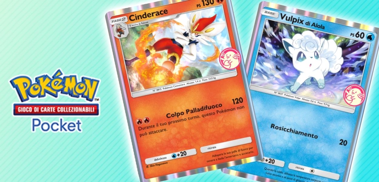 GCC Pokémon Pocket: disponibile l’evento pesca misteriosa di Cinderace e Vulpix di Alola