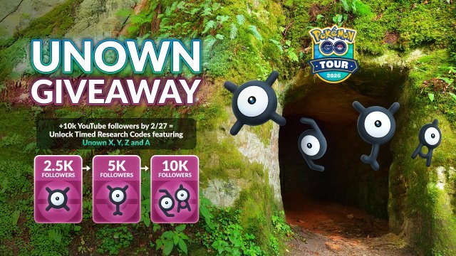 Giveaway codici Unown
