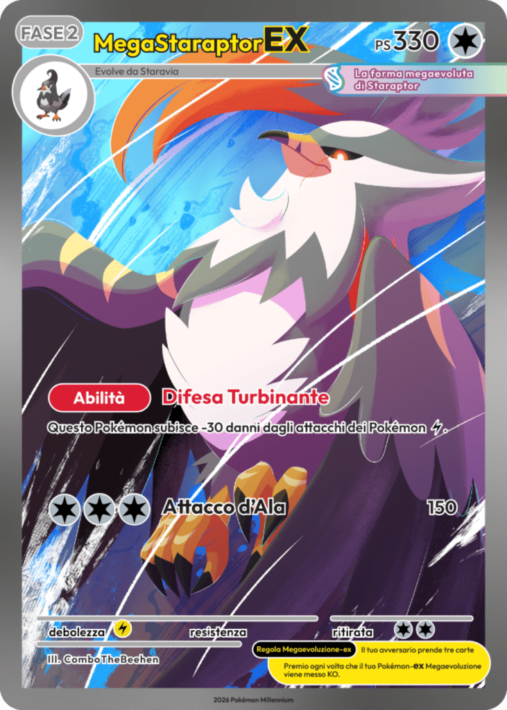 Mega Staraptor rubrica