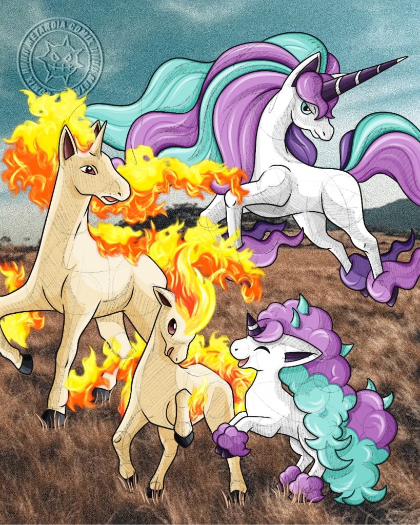Rapidash Ponyta Pokemon wallpaper