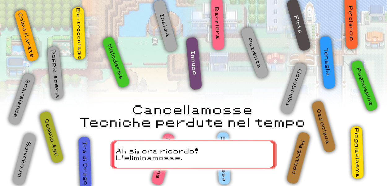 Cancellamosse: tecniche perdute nel tempo