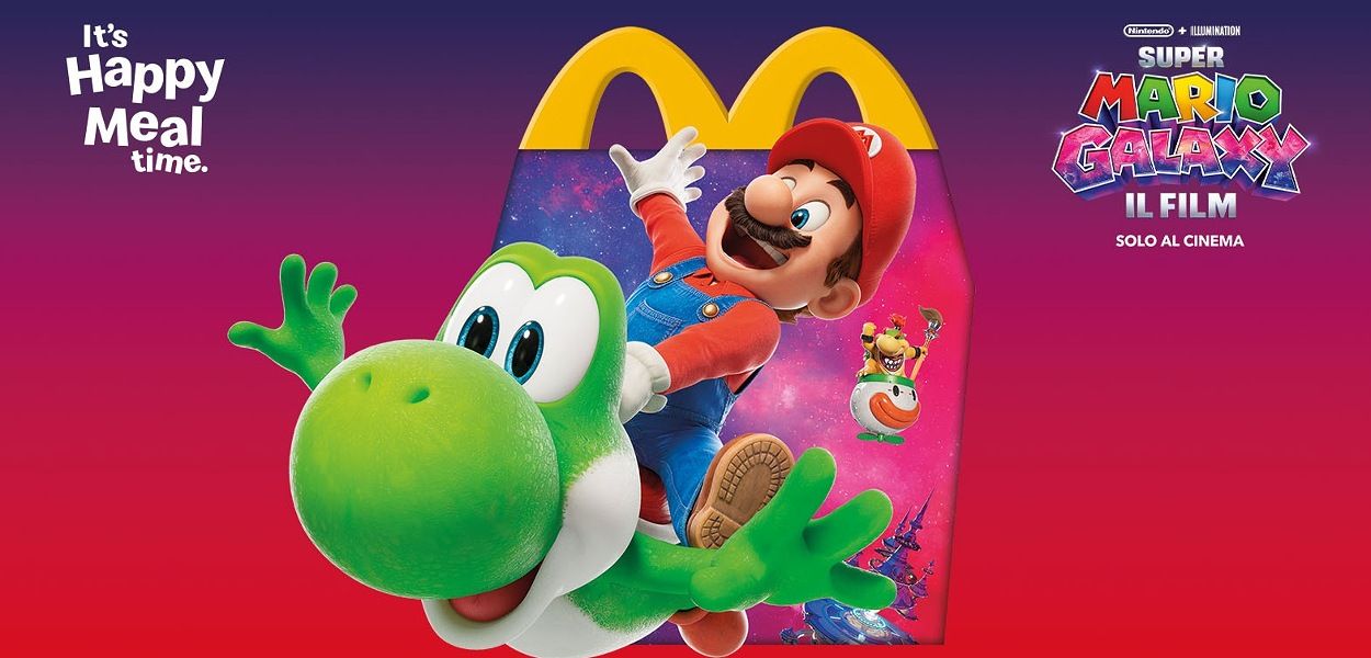 McDonald's: disponibili da oggi le sorprese di Super Mario Galaxy Il Film negli Happy Meal italiani