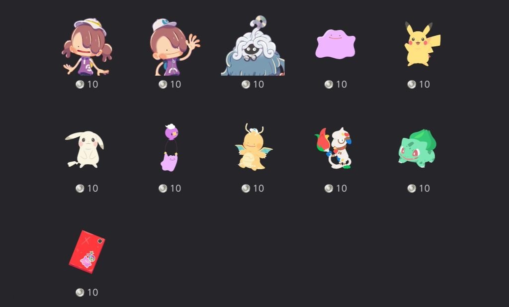 Icone personaggi Pokémon Pokopia 