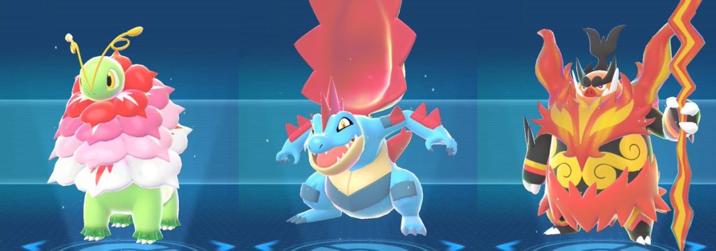 MegaMeganium MegaFeraligatr MegaEmboar Champions Abilità