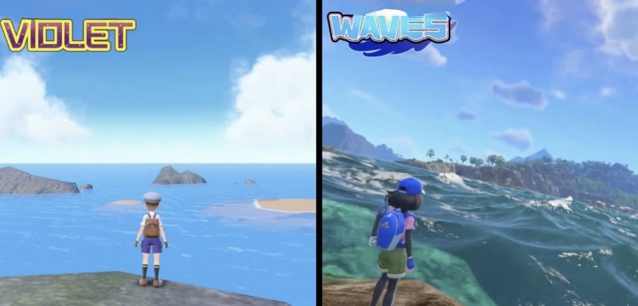 Pokémon Vento e Onda vs Pokémon Scarlatto e Violetto: il confronto grafico