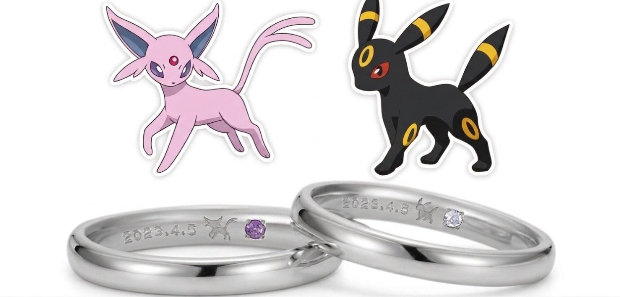 U‑Treasure presenta una nuova collezione di anelli di fidanzamento e fedi nuziali a tema Pokémon