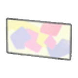 Poster con pittura acrilica