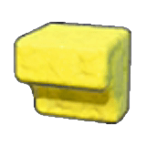 Roccia gialla scavata 