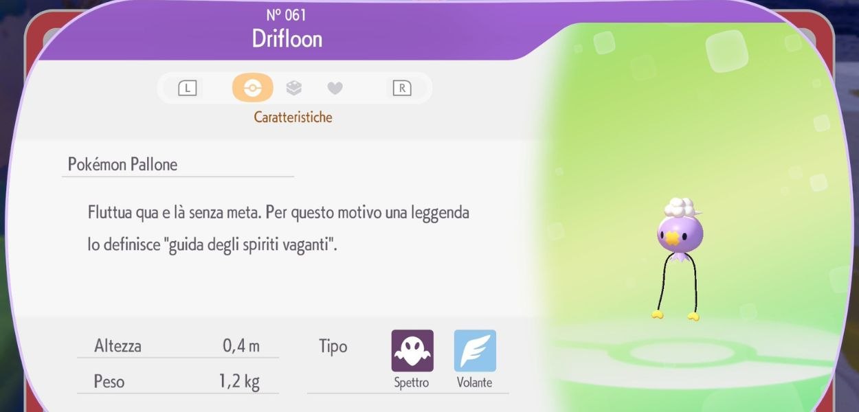 Guide Pokémon Pokopia: come incontrare Drifloon