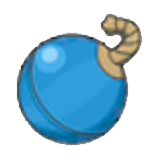 Sfera pirotecnica blu