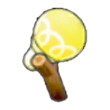 Lampada con fungo luminoso 